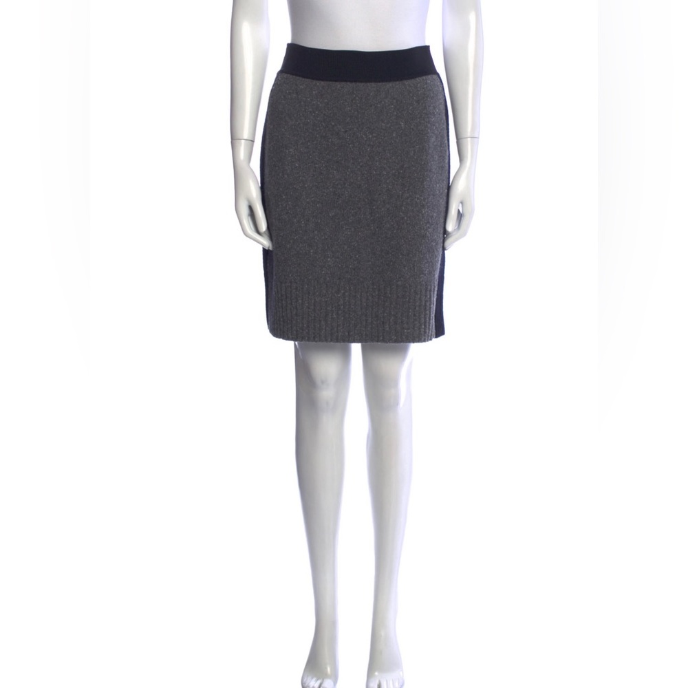 rag & bone Gray Panel Knit Mini Skirt